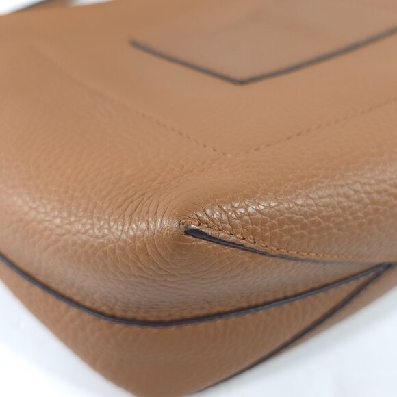 MICHAEL KORS SMALL TOP ZIP SMALL CROSSBODY BAG IN TAN BROWN PEBBLED LEATHER *VGC - Picture 10 of 16